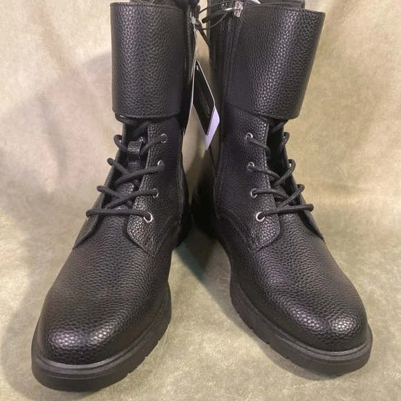 AEROSOLES Black Combat & Moto Boots - Picture 9 of 9